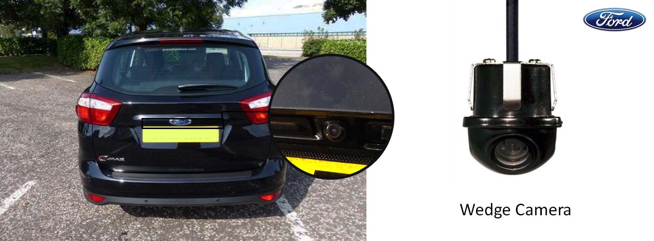 ford c-max reversing rear view wedge camera